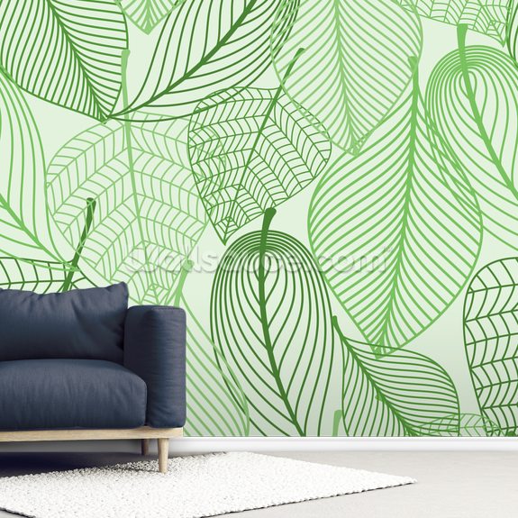Detail Green Leaf Wallpaper Nomer 16