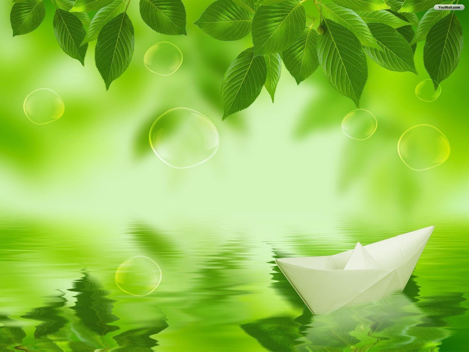 Detail Green Leaves Background Wallpaper Nomer 43