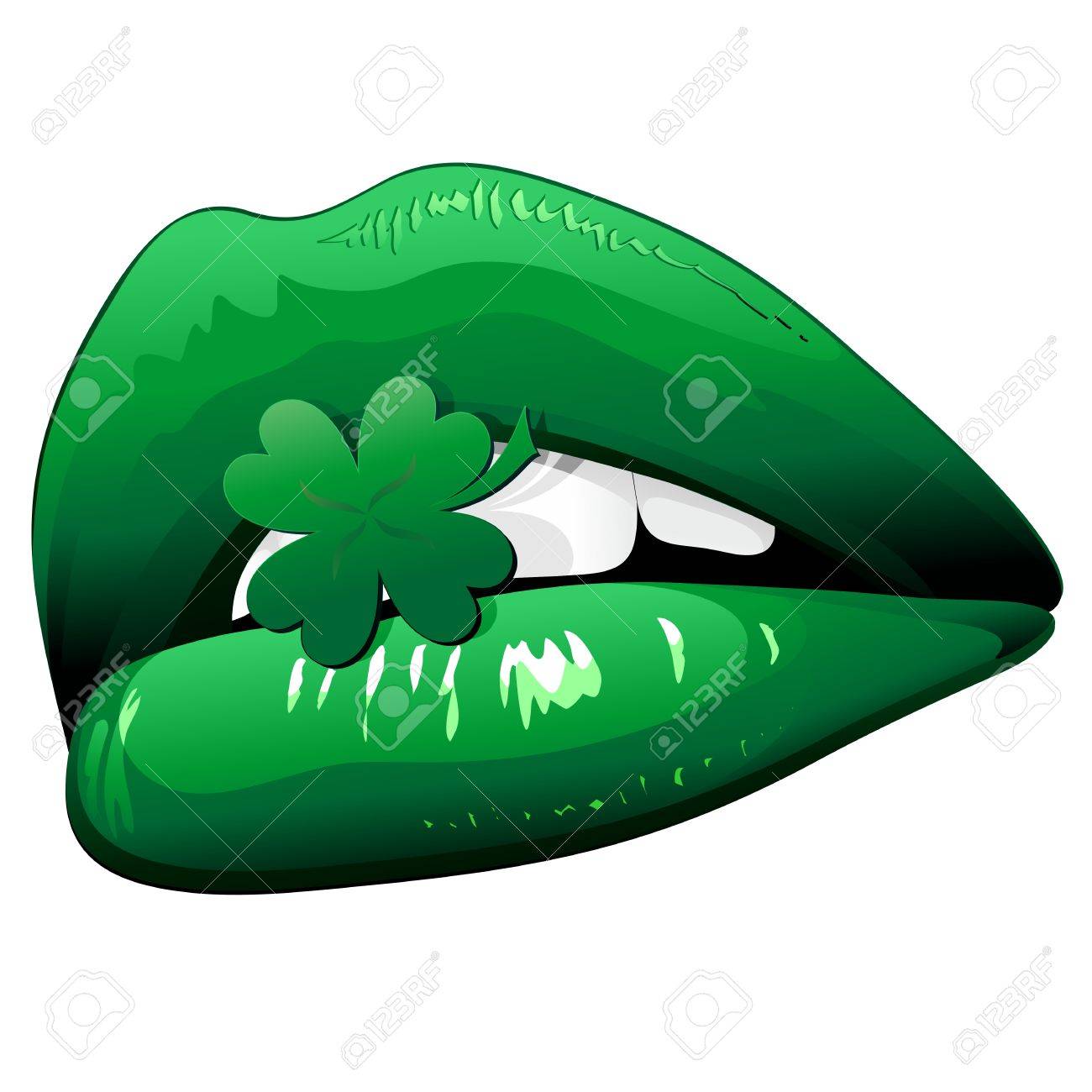 Detail Green Lips Clipart Nomer 11
