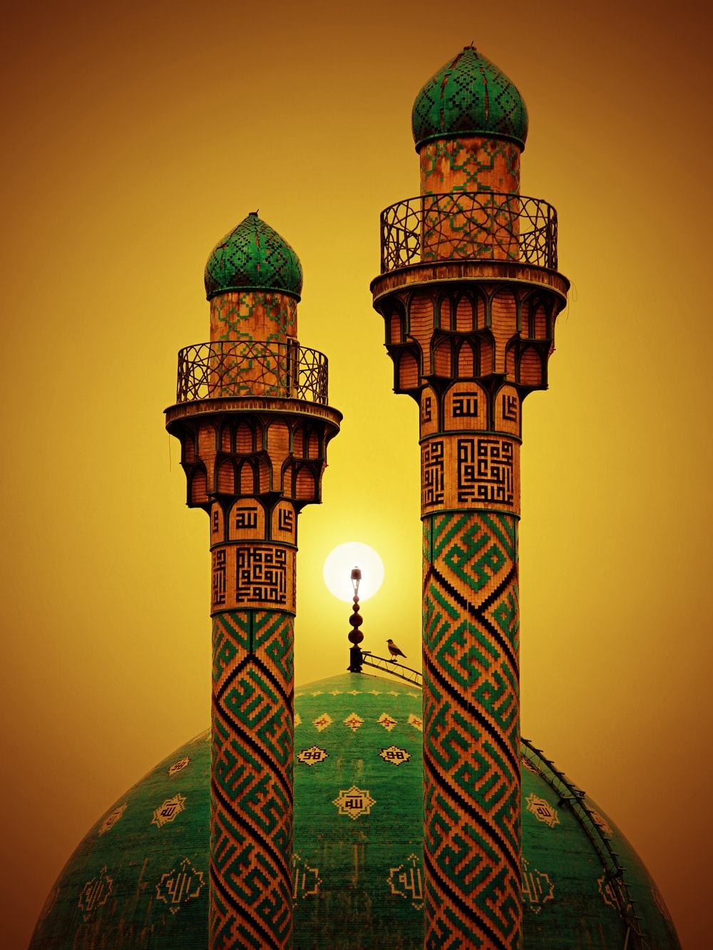 Detail Green Mosque Wallpaper Nomer 18