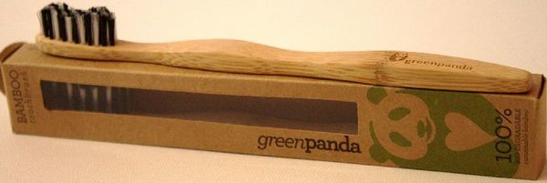 Detail Green Panda Bamboo Toothbrush Nomer 14