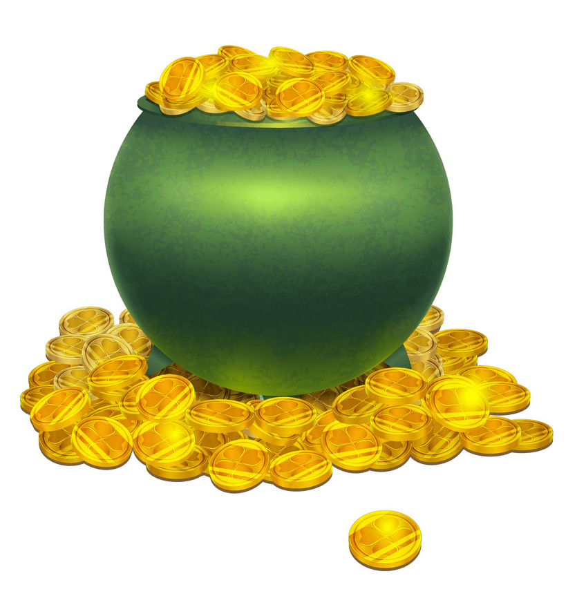 Detail Green Pot Of Gold Clipart Nomer 15