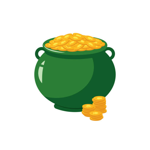 Detail Green Pot Of Gold Clipart Nomer 7