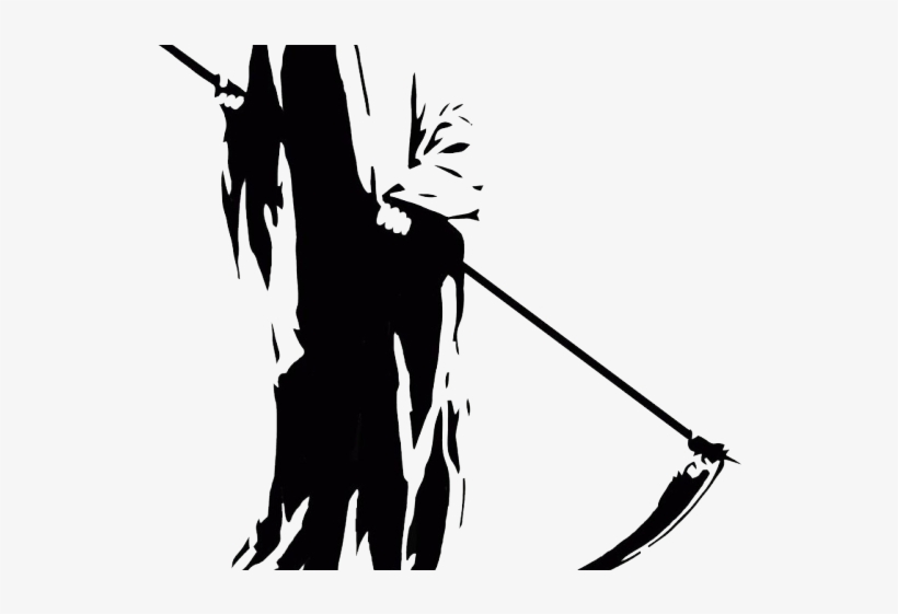 Detail Grim Reaper Clipart Black And White Nomer 17