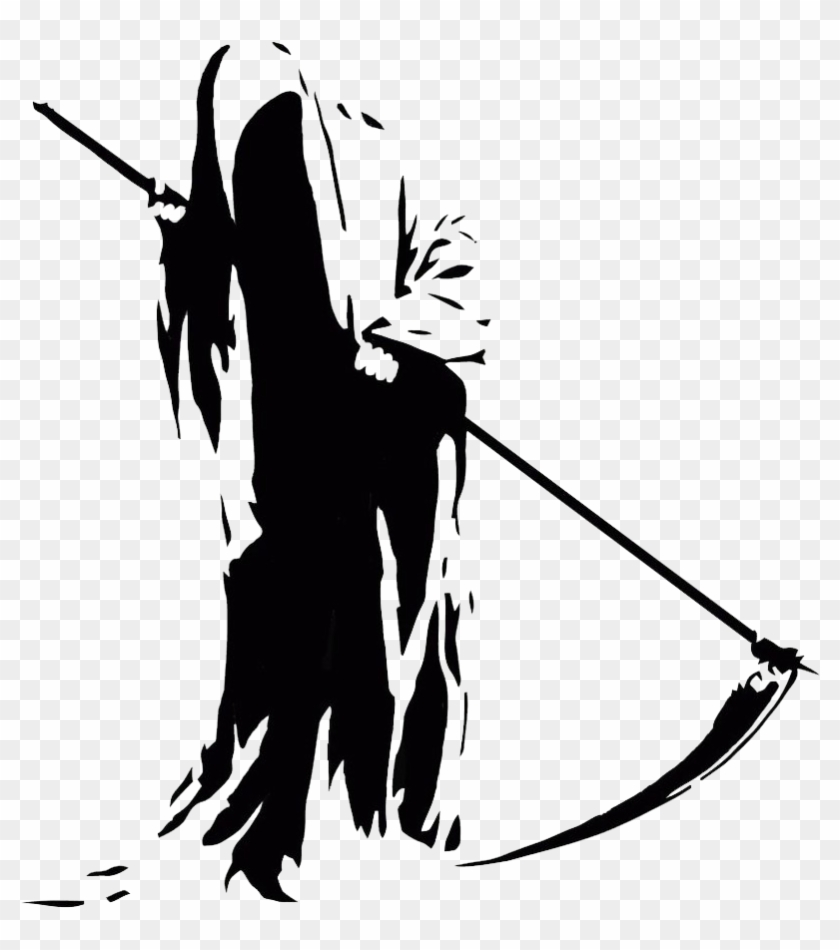 Detail Grim Reaper Clipart Black And White Nomer 28