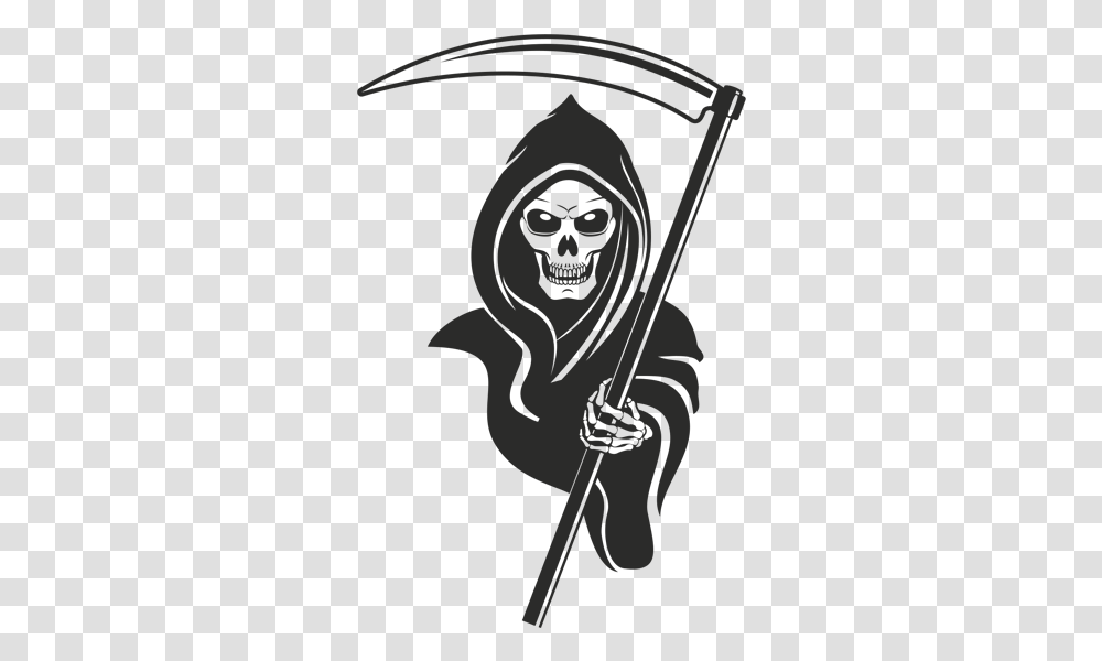Detail Grim Reaper Clipart Black And White Nomer 33