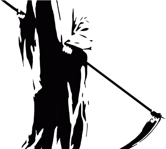 Detail Grim Reaper Clipart Black And White Nomer 49