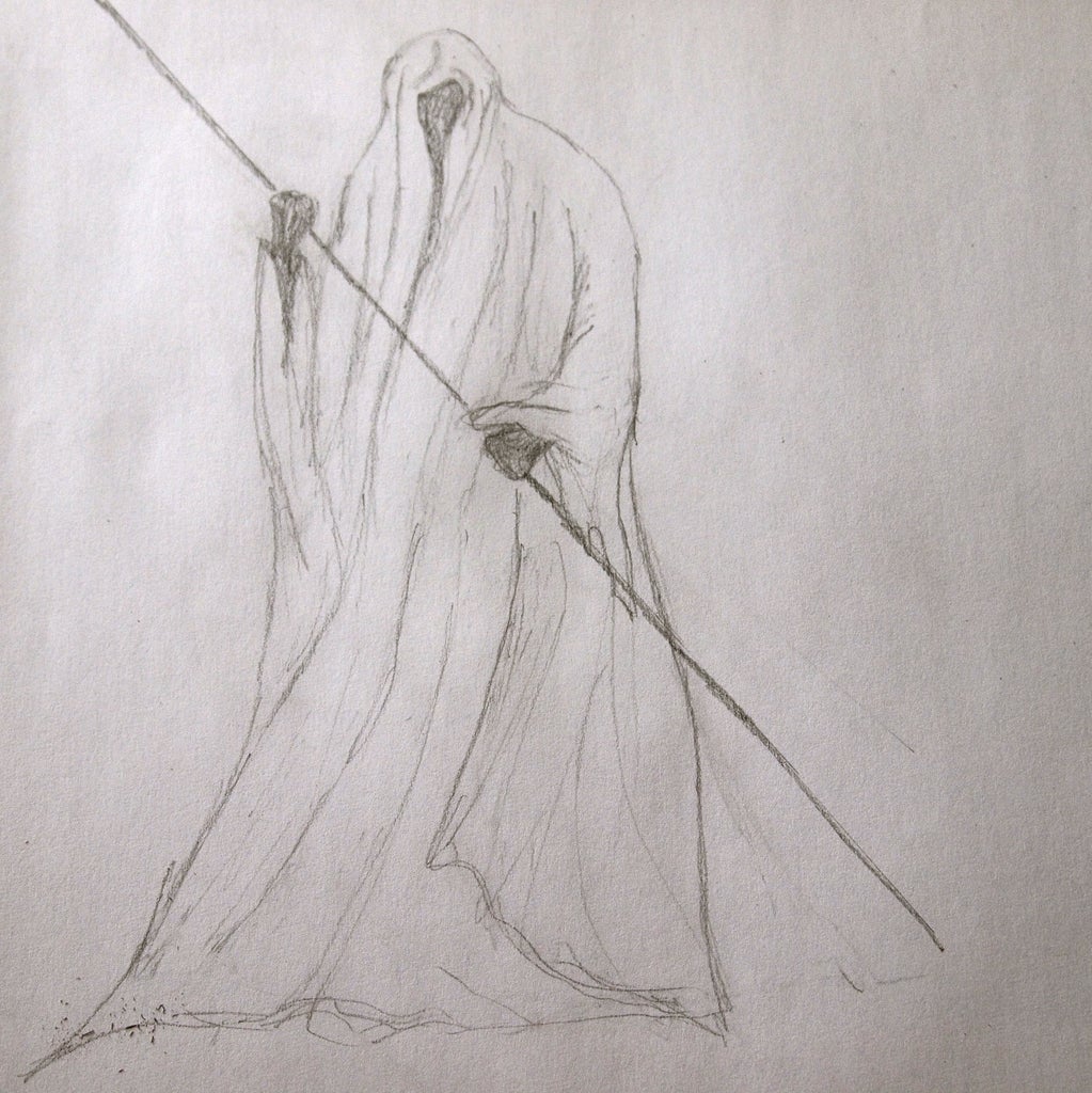 Detail Grim Reaper Pencil Drawing Nomer 42