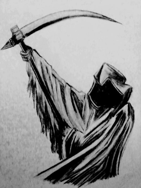 Detail Grim Reaper Pencil Drawing Nomer 52