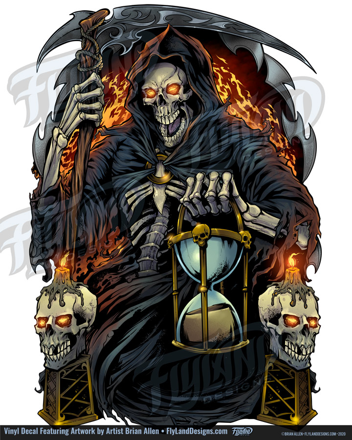 Grim Reaper Vinyl Graphics - KibrisPDR