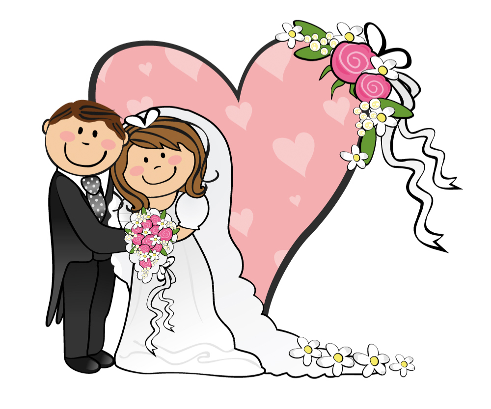 Detail Groom And Bride Clipart Nomer 32