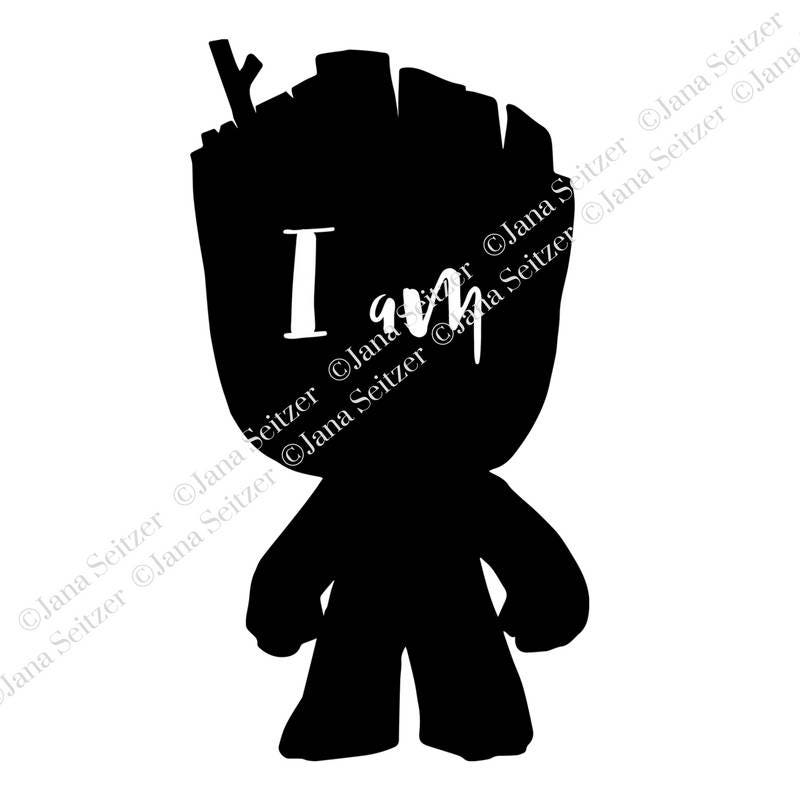 Detail Groot Silhouette Nomer 11