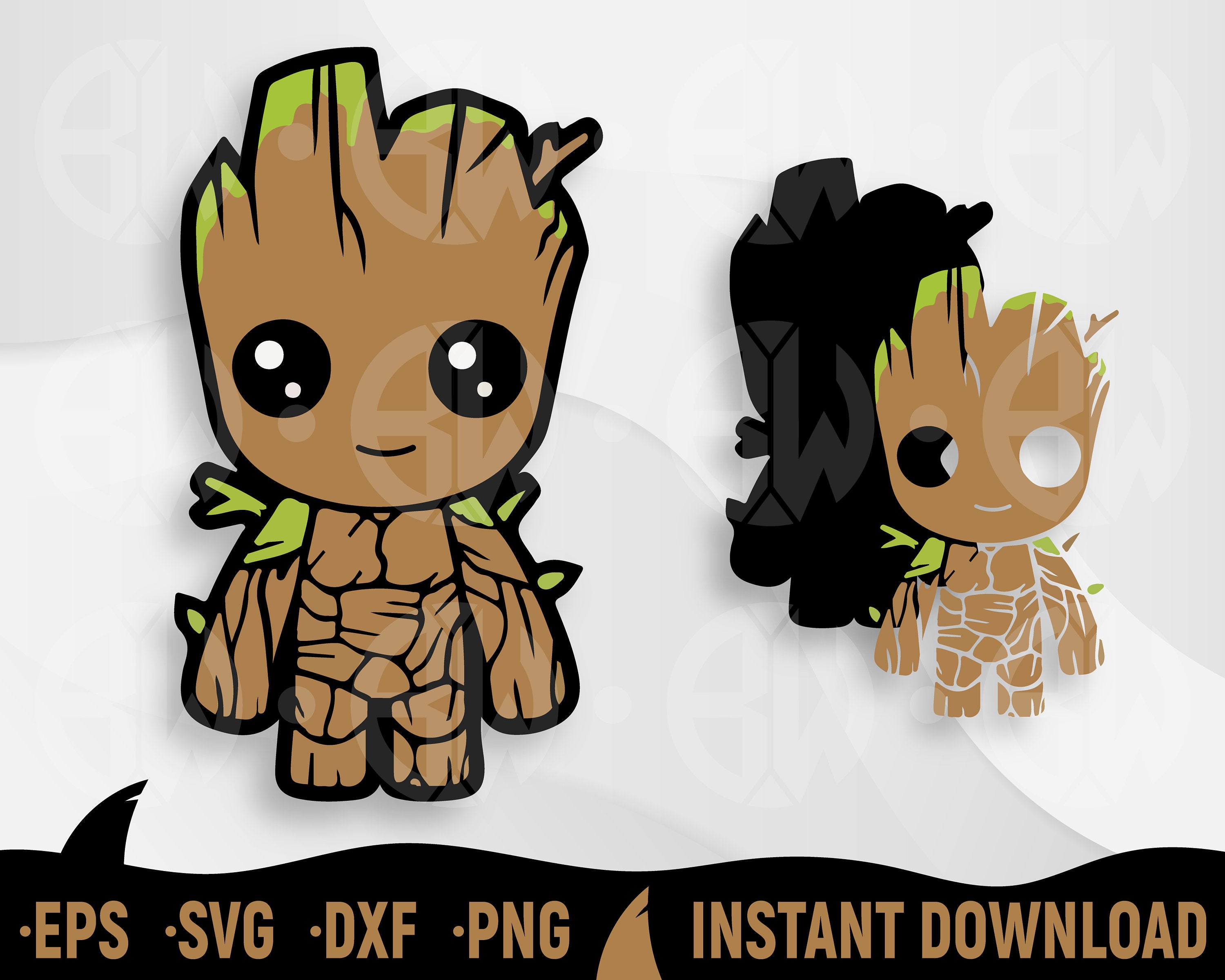 Detail Groot Silhouette Nomer 13