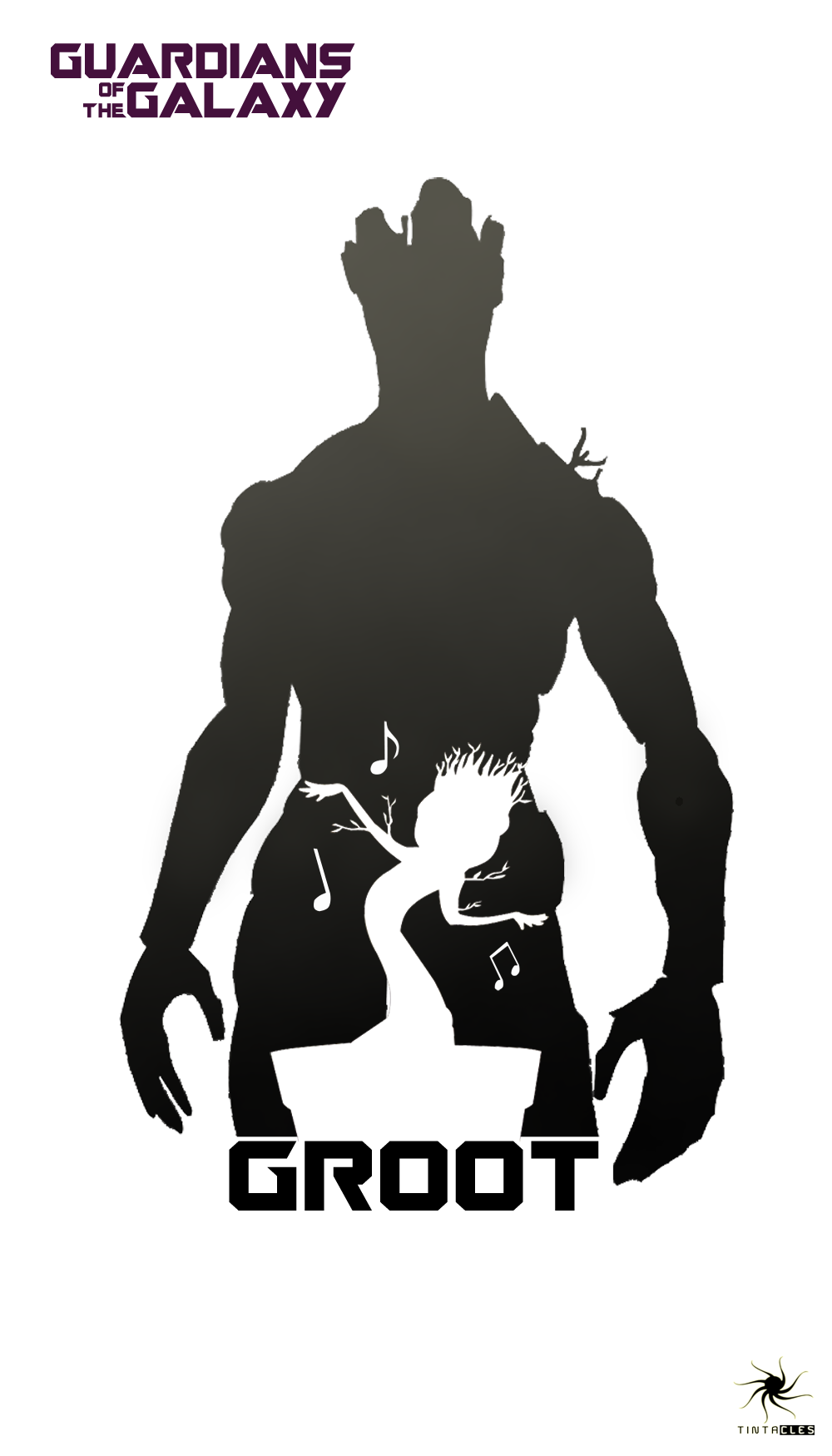 Detail Groot Silhouette Nomer 3