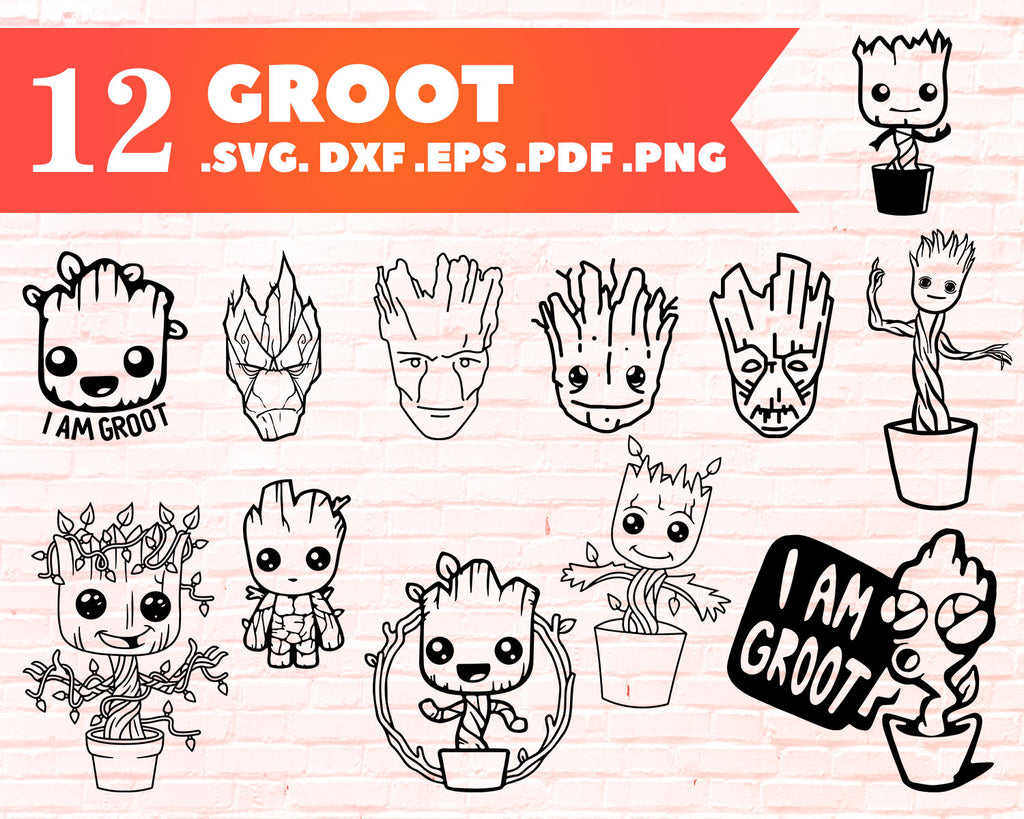 Detail Groot Silhouette Nomer 35