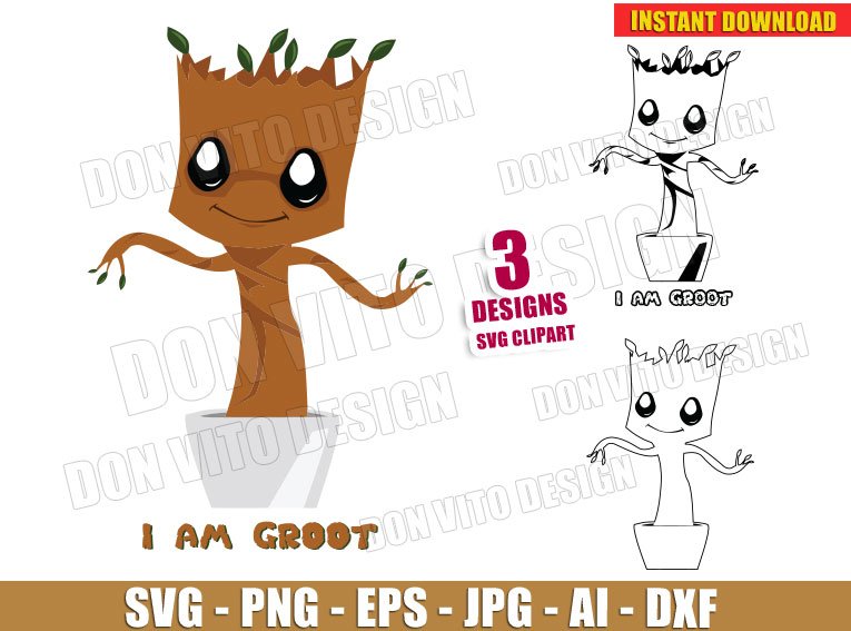 Detail Groot Silhouette Nomer 37