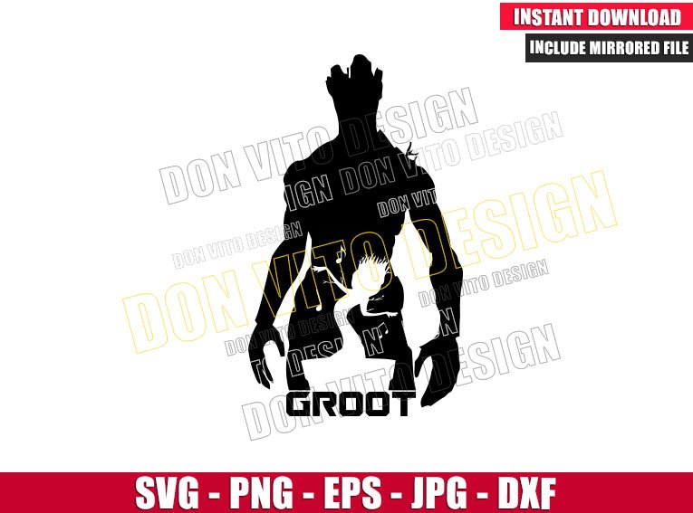 Detail Groot Silhouette Nomer 57