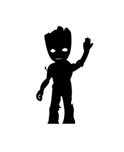 Detail Groot Silhouette Nomer 8
