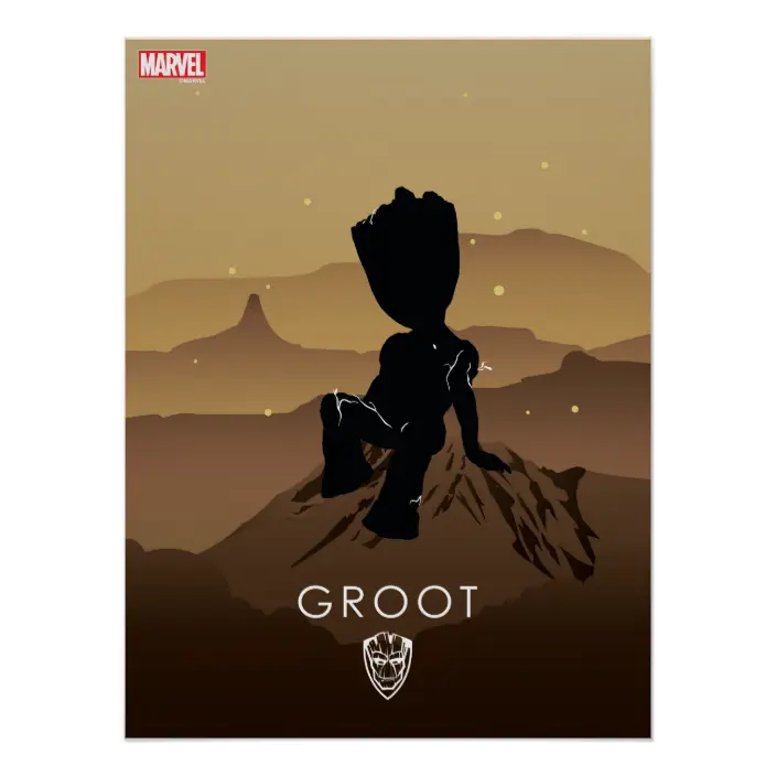 Detail Groot Silhouette Nomer 9