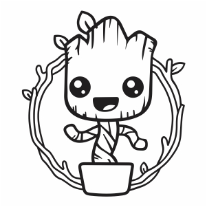 Detail Groot Vector Nomer 2