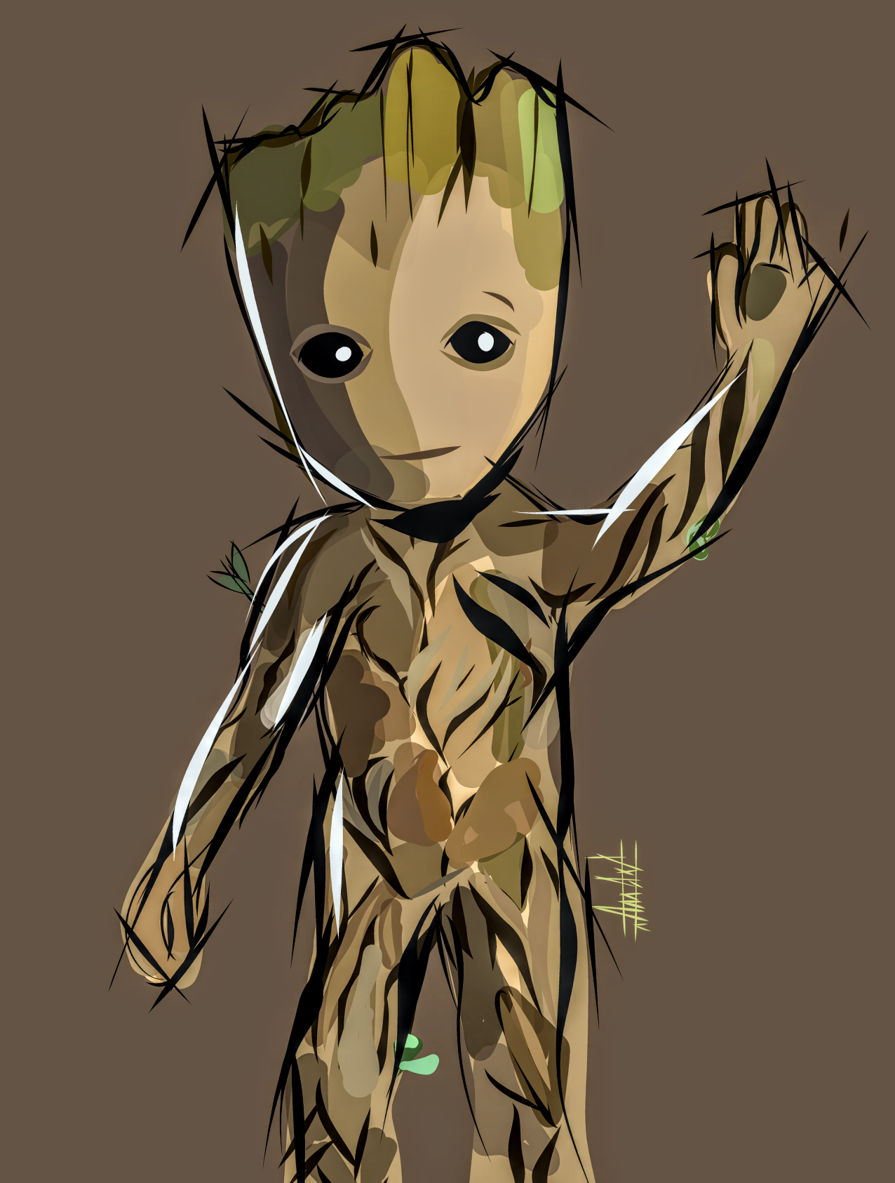 Detail Groot Vector Nomer 13