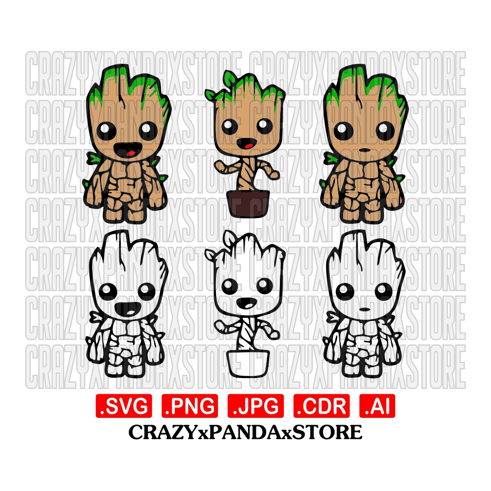 Detail Groot Vector Nomer 23