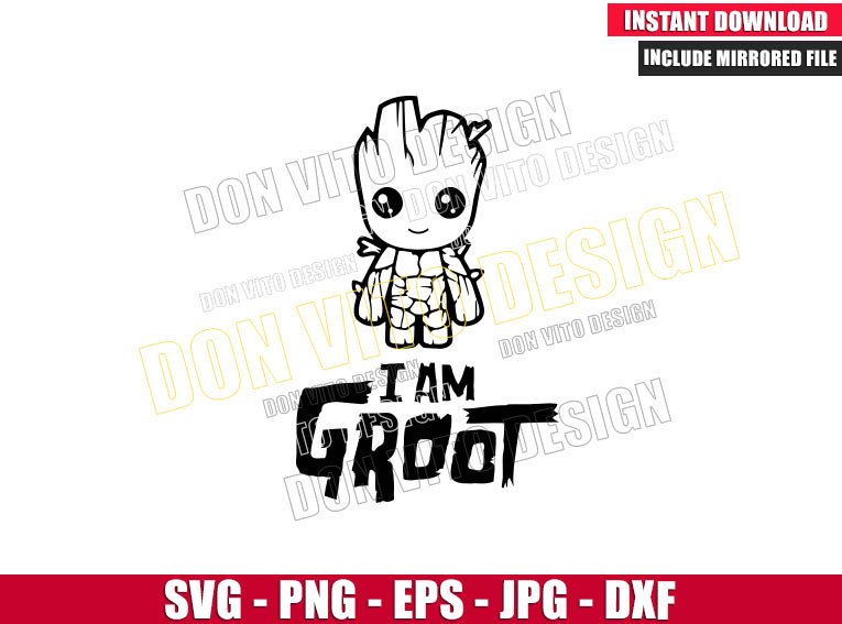 Detail Groot Vector Nomer 38