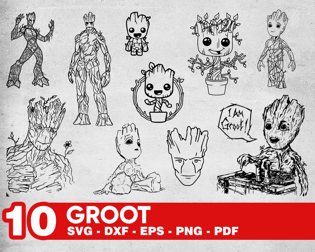 Detail Groot Vector Nomer 39