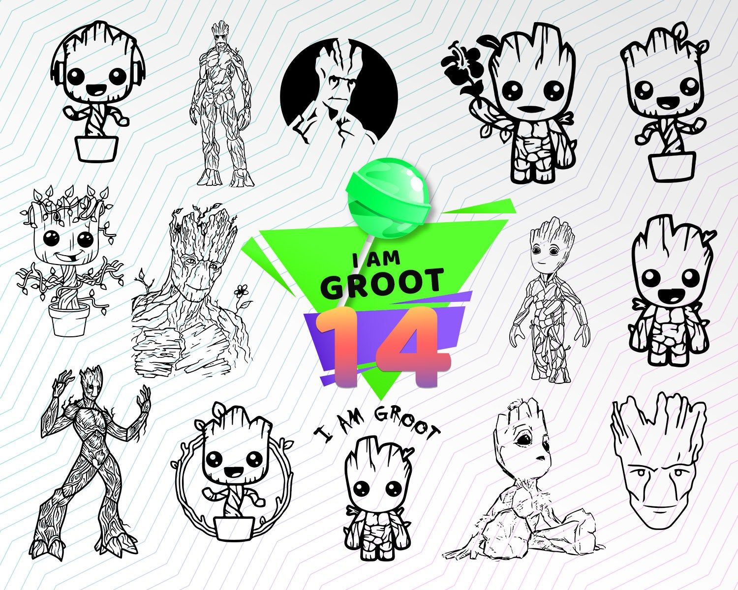 Detail Groot Vector Nomer 44