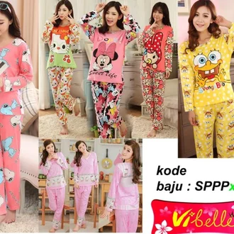 Detail Grosir Baju Tidur Lucu Nomer 55