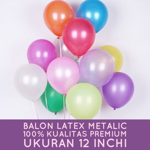 Detail Grosir Balon Metalik Nomer 15