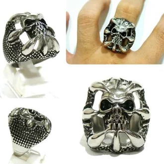 Detail Grosir Cincin Tengkorak Nomer 55