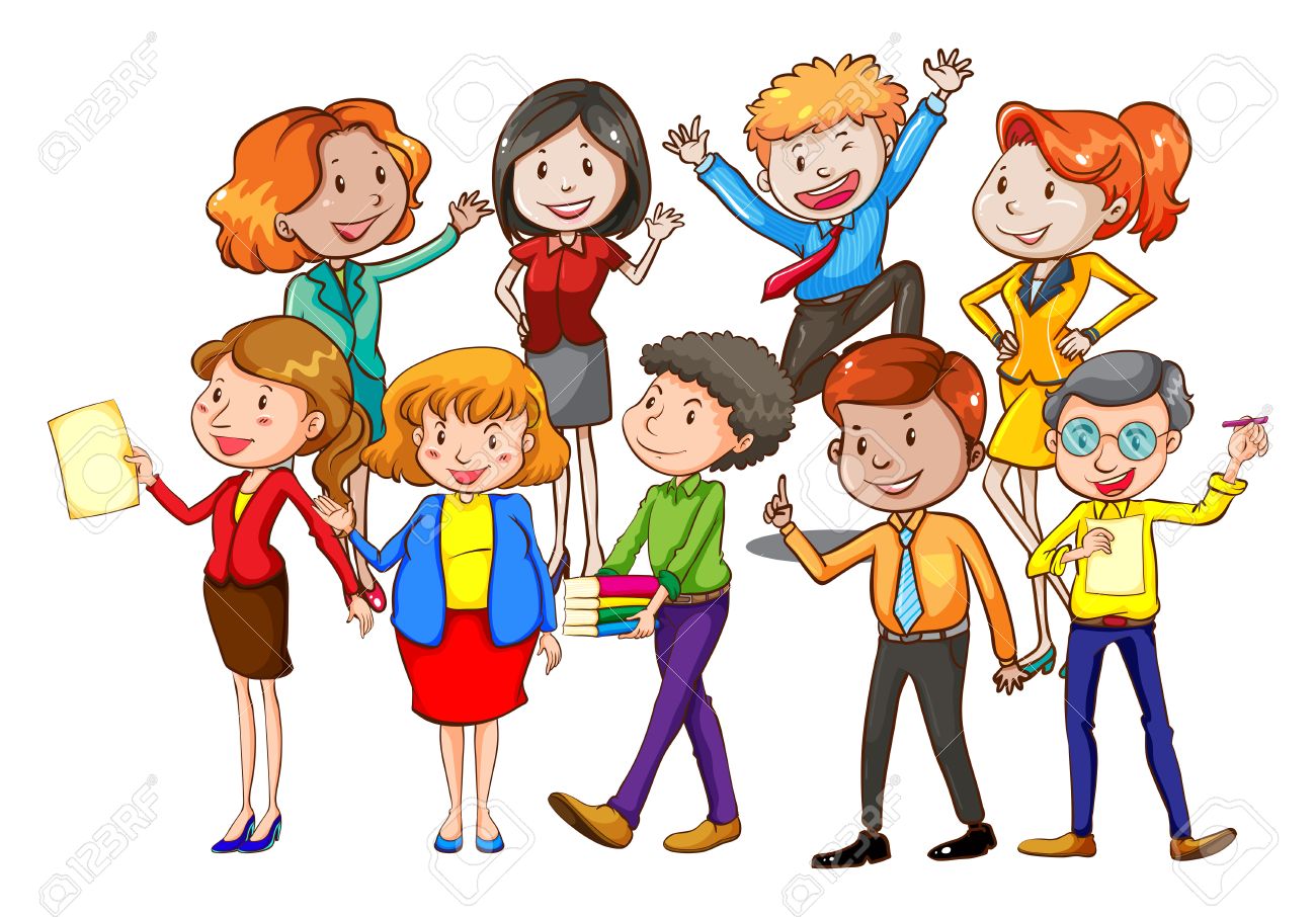 Detail Group Of Teachers Clipart Nomer 7