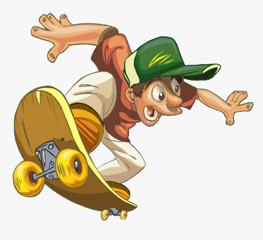 Detail Cartoon Skateboard Nomer 16