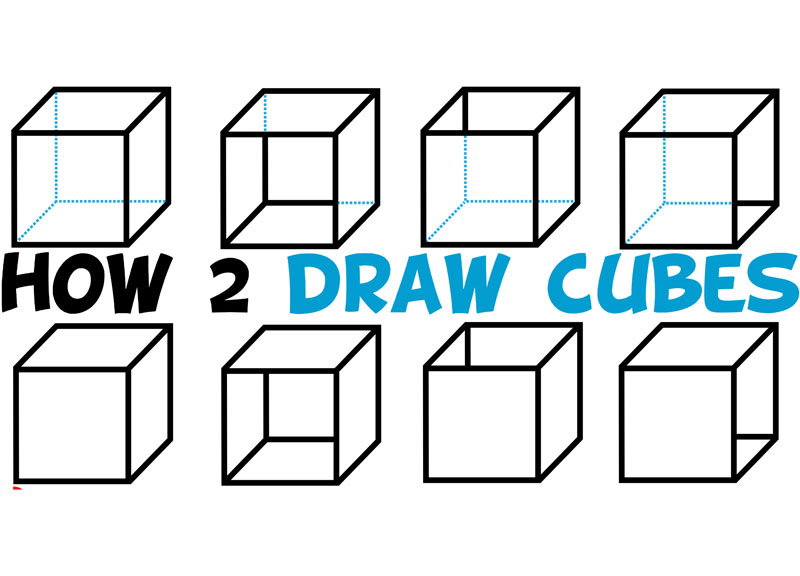 Detail Cube Drawing Images Nomer 8