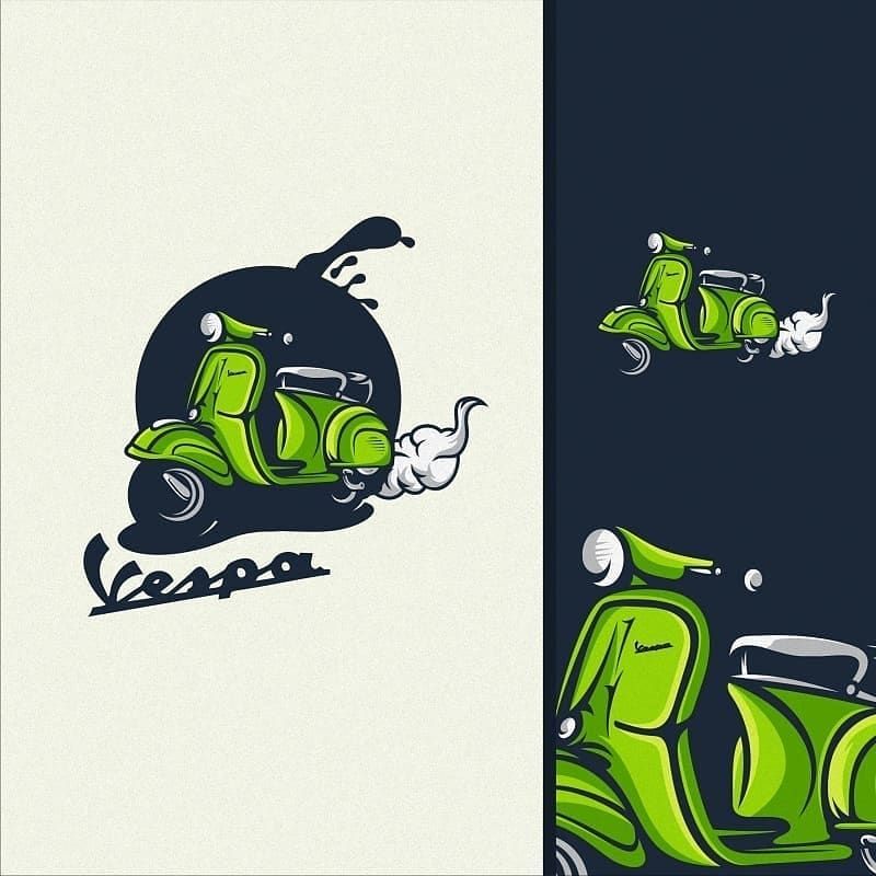 Detail Desain Gambar Vespa Nomer 5