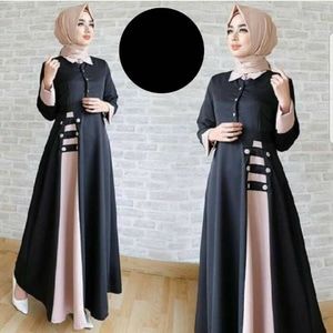 Detail Desain Gamis Polos Nomer 30