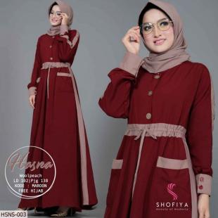 Detail Desain Gamis Simple Nomer 37