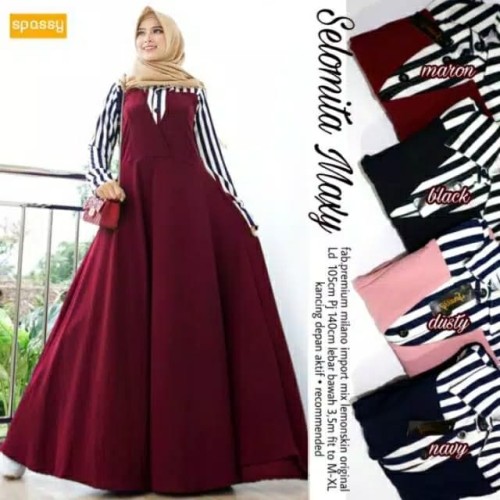 Detail Desain Gamis Simple Nomer 53