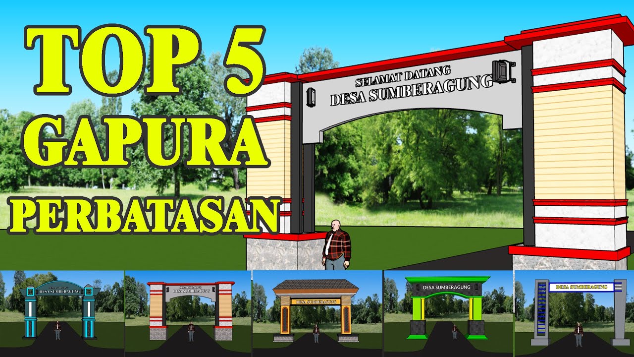 Detail Desain Gapura Desa Nomer 16