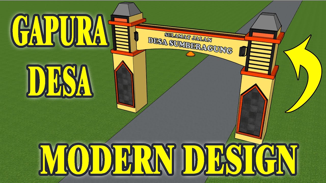 Detail Desain Gapura Desa Nomer 17