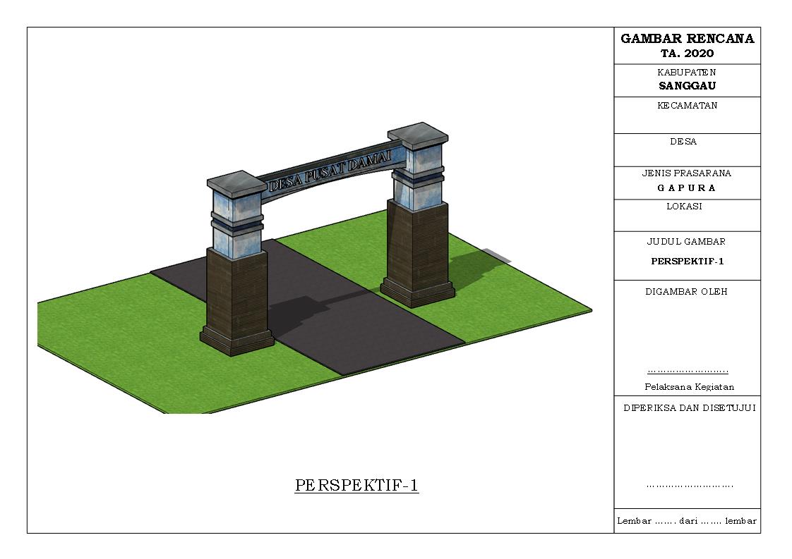 Detail Desain Gapura Desa Nomer 31