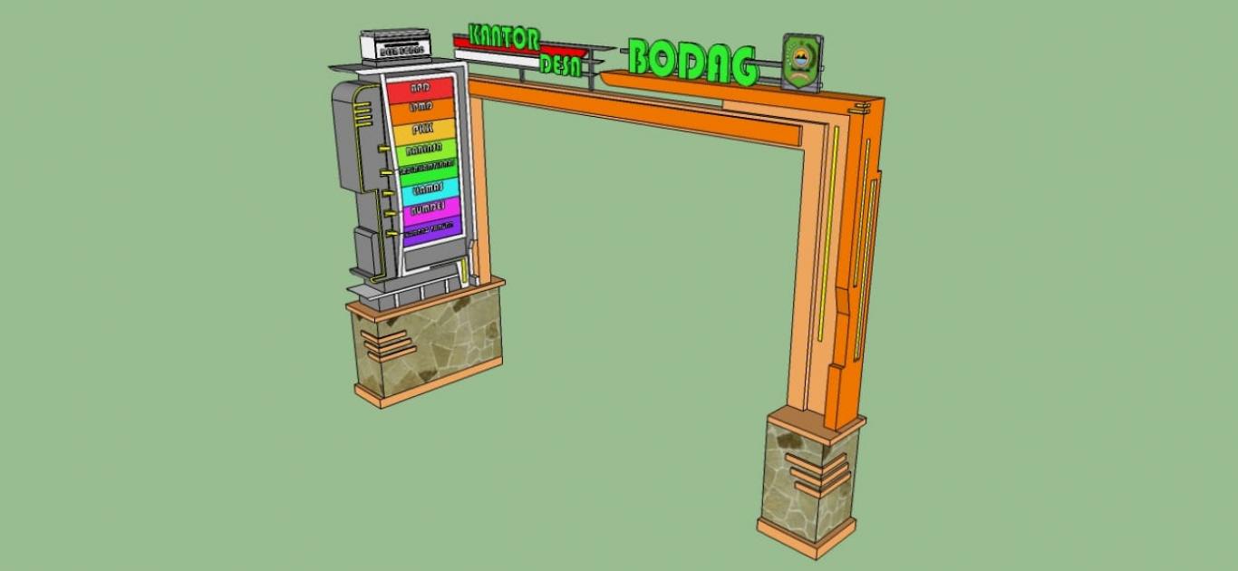 Detail Desain Gapura Minimalis Nomer 41