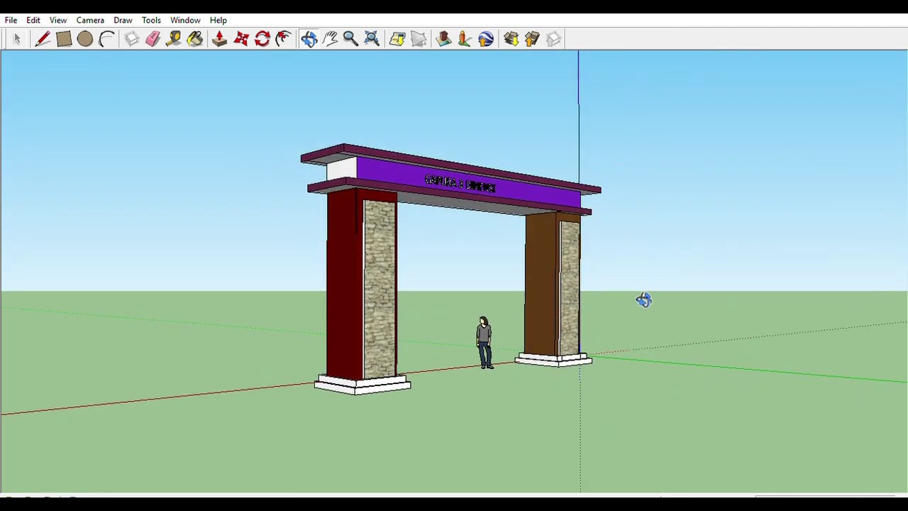 Detail Desain Gapura Minimalis Modern Nomer 33