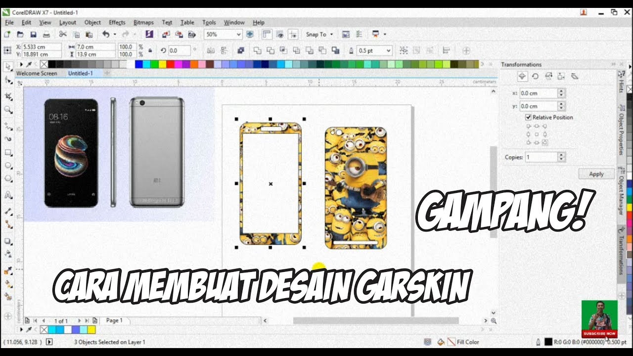 Detail Desain Garskin Hp Nomer 6