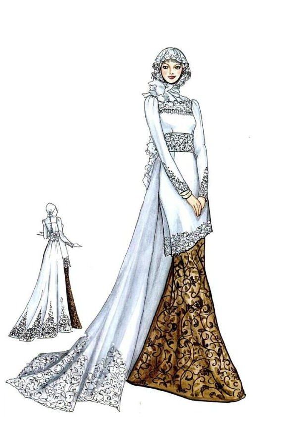 Detail Desain Gaun Pengantin Nomer 19