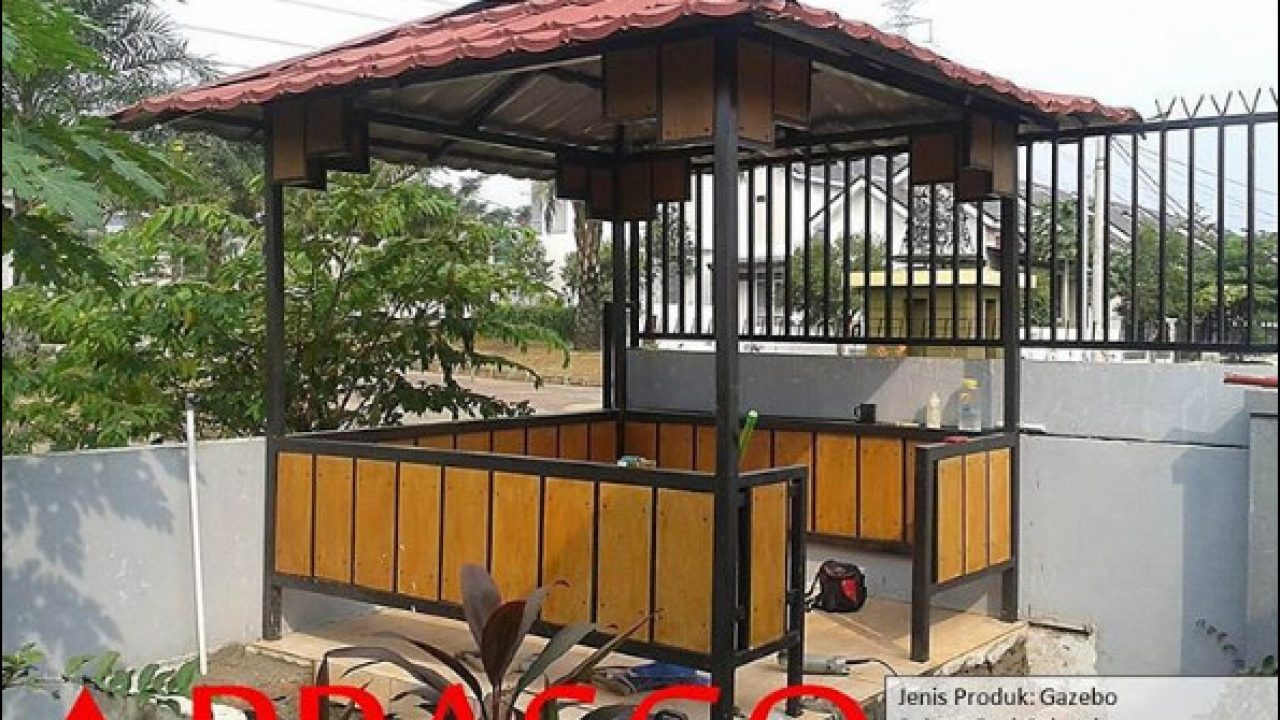 Detail Desain Gazebo Baja Ringan Nomer 11