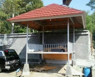 Detail Desain Gazebo Baja Ringan Nomer 28