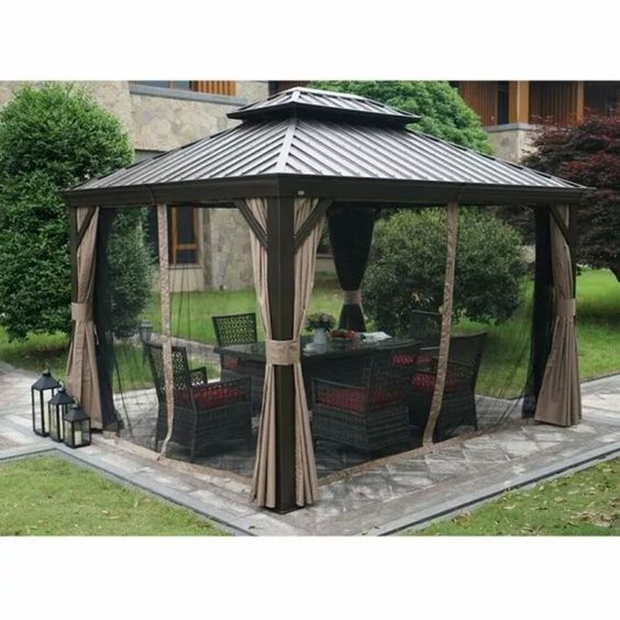 Detail Desain Gazebo Baja Ringan Nomer 47