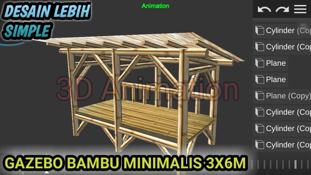Desain Gazebo Bambu Sederhana - KibrisPDR